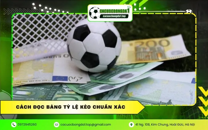 Cách đọc bảng tỷ lệ kèo chuẩn xác