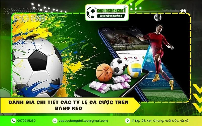 Đánh giá chi tiết các tỷ lệ cá cược trên bảng kèo
