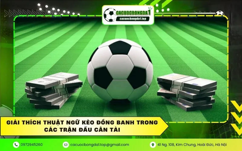 Giải thích thuật ngữ kèo đồng banh trong các trận đấu cân tài