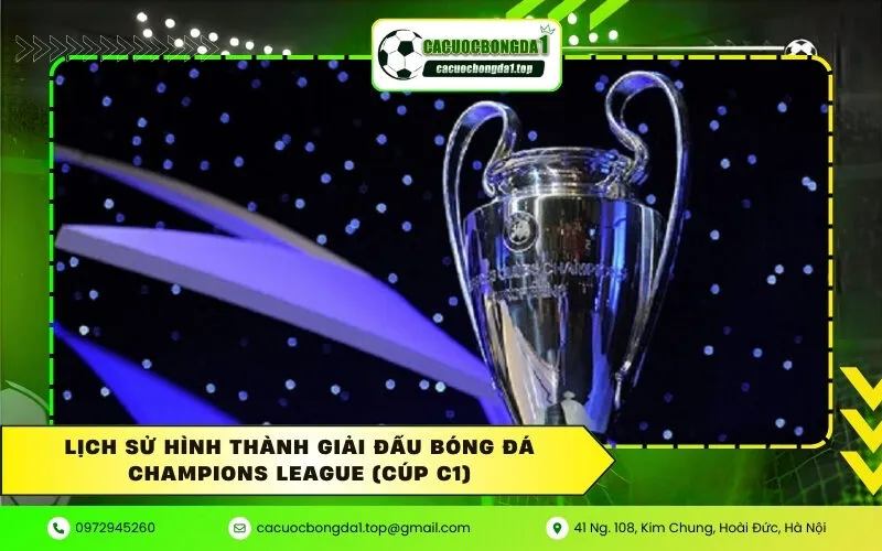 Lịch sử hình thành giải đấu bóng đá Champions League (Cúp C1)