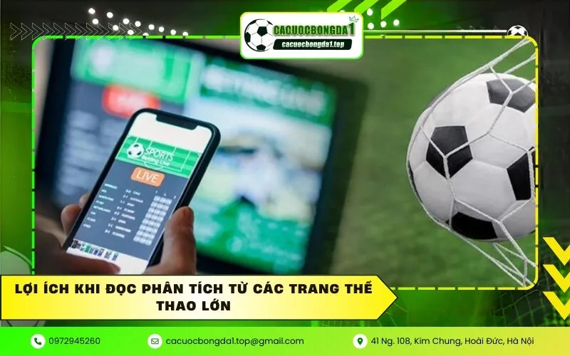 Lợi ích khi đọc phân tích từ các trang thể thao lớn